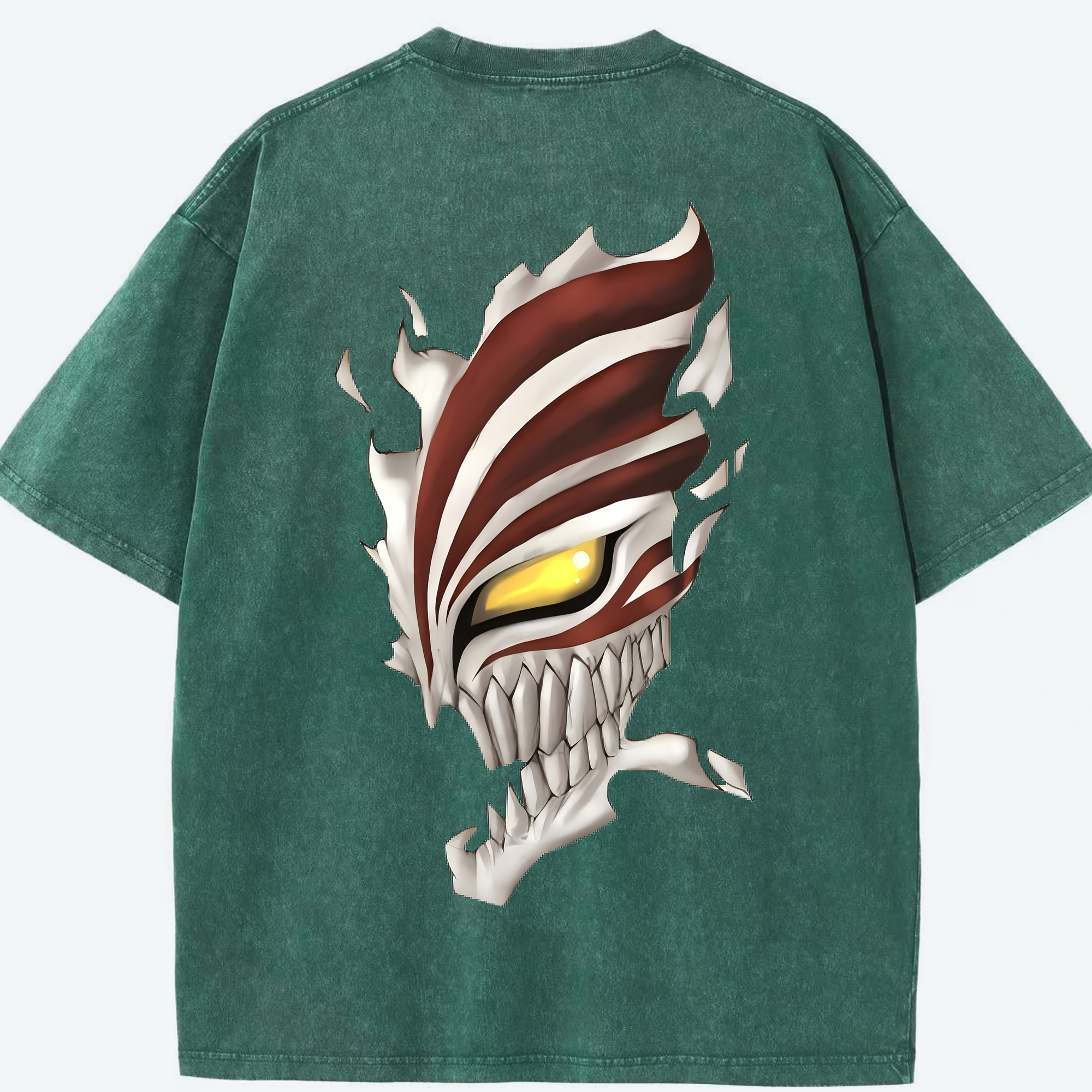 （画像用） ブリーチ 黒崎一護（くろさき いちご）BLEACH Kurosaki Ichigo 綿100% ヴィンテージ風 半袖Tシャツ（背面プリント）